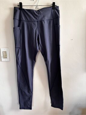 Healthy Yoga High-Rise Pocket Leggings - Deep Navy